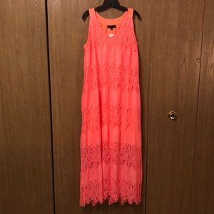NEW Bright Coral Maxi Dress